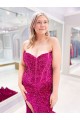 Velvet Sequin Sheath Sweep Train Sleeveless Sweetheart Prom Dress / Evening Dress Glasgow