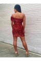 Velvet Sequin Short Sleeveless Prom Dress Glasgow