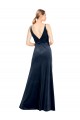 Stretch Velvet A-Line Long Sleeveless V-Back Prom Dress / Bridesmaid Dress Glasgow