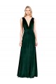 Stretch Velvet A-Line Long Sleeveless V-Back Bridesmaid Dress / Formal Dress Glasgow