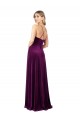 Stretch Velvet A-Line Long Sleeveless Criss Cross Back Formal Evening Gown / Prom Dress / Bridesmaid Dress Glasgow