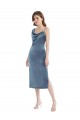Stretch Velvet Sheath Long Sleeveless Semi Formal Evening Dress / Prom Dress / Bridesmaid Dress Glasgow