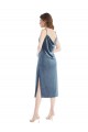Stretch Velvet Sheath Long Sleeveless Semi Formal Evening Dress / Prom Dress / Bridesmaid Dress Glasgow