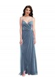 Stretch Velvet A-Line Long Sleeveless Low Back Semi Formal Evening Dress / Prom Dress / Bridesmaid Dress Glasgow