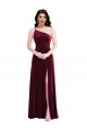 Stretch Velvet Trumpet Long Sleeveless Black Tie Evening Gown / Prom Dress / Bridesmaid Dress Glasgow