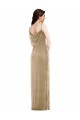 Stretch Velvet Sheath Long Sleeveless Black Tie Evening Gown / Prom Dress / Bridesmaid Dress Glasgow