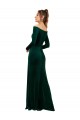 Stretch Velvet Sheath Long Long Sleeves Formal Evening Gown / Prom Dress / Bridesmaid Dress Glasgow