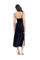 Stretch Velvet Column Midi Length Sleeveless Low Back Formal Evening Gown / Prom Dress / Bridesmaid Dress Glasgow