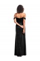 Stretch Velvet A-Line Sleeveless Black Formal Evening Gown / Prom Dress / Bridesmaid Dress Glasgow