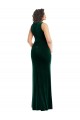 Stretch Velvet Trumpet Long Sleeveless Semi Formal Evening Dress / Prom Dress / Bridesmaid Dress Glasgow