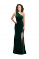 Stretch Velvet Trumpet Long Sleeveless Black Tie Prom Dress / Bridesmaid Dress Glasgow