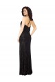Floral Velvet & Stretch Velvet A-Line Long Sleeveless Criss Cross Back Bridesmaid Dress Glasgow