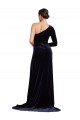 Stretch Velvet A-Line Sweep Train Long Sleeves Formal Evening Gown / Prom Dress / Bridesmaid Dress Glasgow