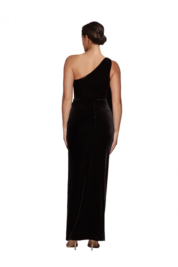 Stretch Velvet Sheath Long Sleeveless Formal Evening Gown / Prom Dress / Bridesmaid Dress Glasgow