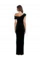 Stretch Velvet Sheath Long Sleeveless High Low Evening Gown / Prom Dress / Bridesmaid Dress Glasgow
