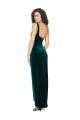 Stretch Velvet Sheath Long Sleeveless Low Back High Low Evening Gown / Prom Dress / Bridesmaid Dress Glasgow